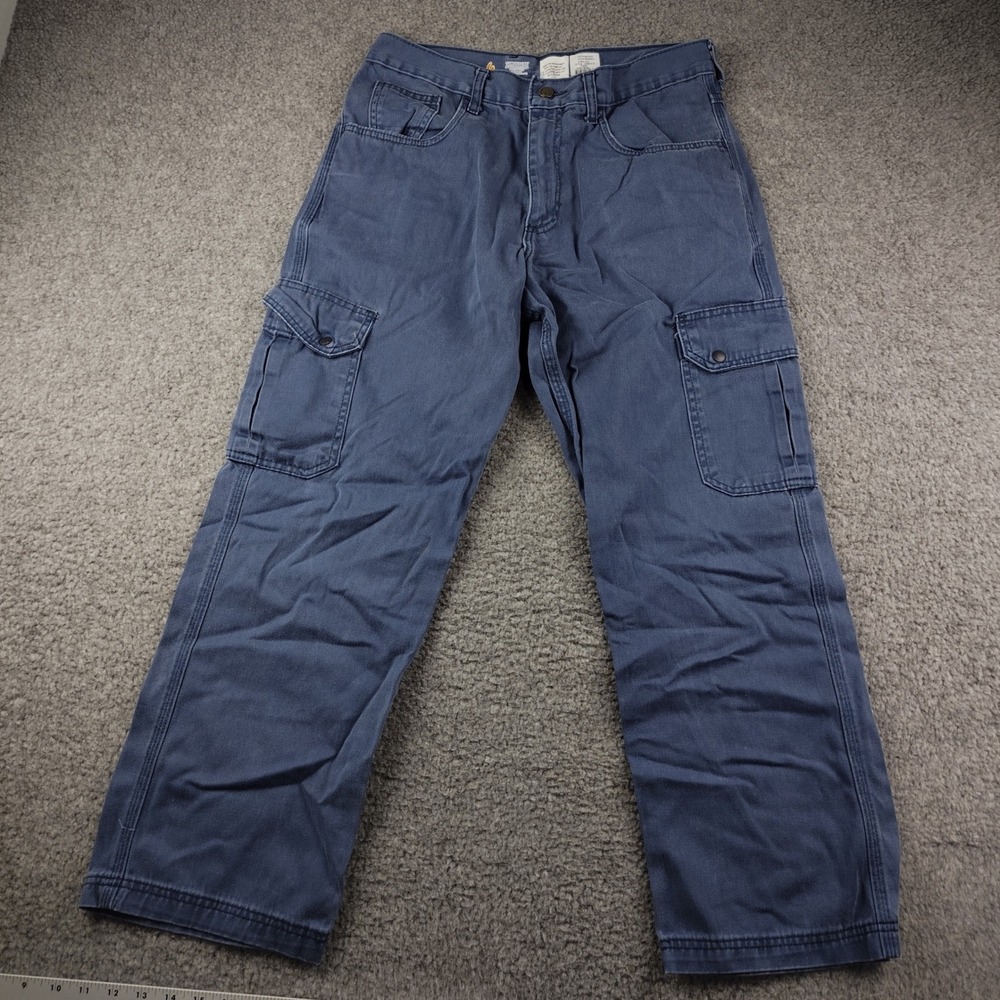 Lapco FR Pants Mens 31x28 Cargo Flame Resistant Navy Blue EUC